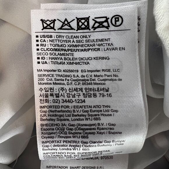 Banana Republic Women's Blue White Stripe Skirt Size 2 - Picture 5 of 10